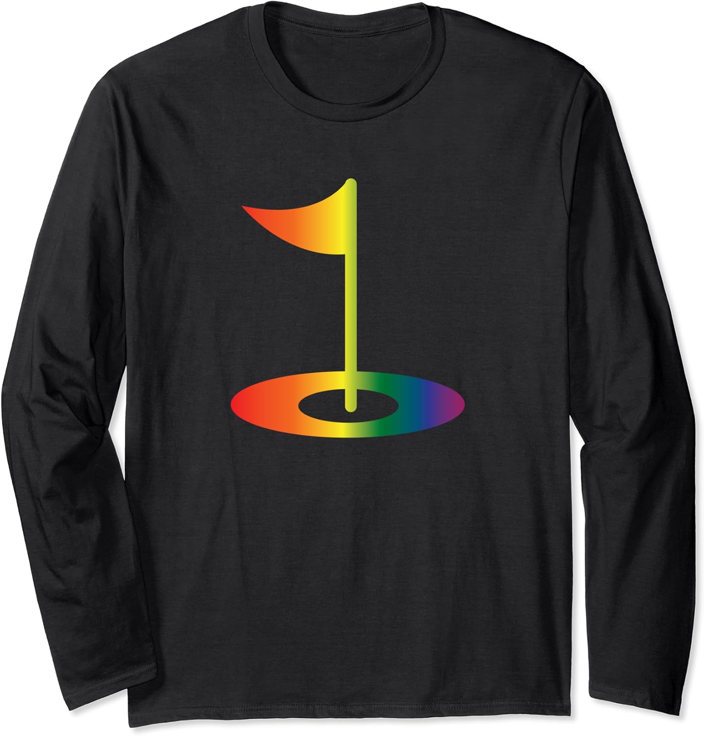 Rainbow Golf Tee Flag Funny LGBTQ Gift For Gay Golfers